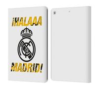Head Case Designs Licenza Ufficiale Real Madrid CF Hala Madrid Urbano Custodia Portafoglio in Pelle Compatibile con Apple iPad 10.2 2019/2020/2021