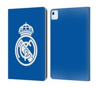 Head Case Designs Licenza Ufficiale Real Madrid CF Logo Blu Origine Custodia Portafoglio in Pelle Compatibile con Apple iPad Air 11 2020/2022/2024/2025
