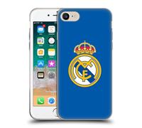 Head Case Designs Licenza Ufficiale Real Madrid CF Logo Blu Semplice Origine Custodia in Gel [Grado Militare] Compatibile con Apple iPhone 7/8 / SE 2020 & 2022 E Compatibile con MagSafe