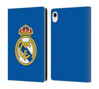 Head Case Designs Licenza Ufficiale Real Madrid CF Logo Blu Semplice Origine Custodia Portafoglio in Pelle Compatibile con Apple iPad Mini (2021/2024)