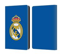 Head Case Designs Licenza Ufficiale Real Madrid CF Logo Blu Semplice Origine Custodia Portafoglio in Pelle Compatibile con Amazon Kindle 11th Gen 6in 2022