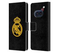 Head Case Designs Licenza Ufficiale Real Madrid CF Logo Dorato Origine Custodia Portafoglio in Pelle Compatibile con Nothing Phone (2a)