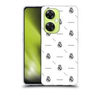 Head Case Designs Licenza Ufficiale Real Madrid CF Motivo Logo Nero Leggenda Custodia in Gel [Protezione di Grado Militare] Compatibile con OnePlus Nord CE 3 Lite 5G