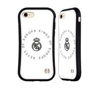 Head Case Designs Licenza Ufficiale Real Madrid CF Re D'Europa Leggenda Custodia Cover Ibrida Compatibile con Apple iPhone 7/8 / SE 2020 & 2022