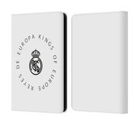 Head Case Designs Licenza Ufficiale Real Madrid CF Re D'Europa Leggenda Custodia Portafoglio in Pelle Compatibile con Amazon Kindle 11th Gen 6in 2022