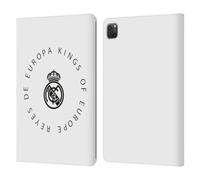 Head Case Designs Licenza Ufficiale Real Madrid CF Re D'Europa Leggenda Custodia Portafoglio in Pelle Compatibile con Apple iPad PRO 11 2020/2021 / 2022