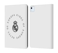 Head Case Designs Licenza Ufficiale Real Madrid CF Re D'Europa Leggenda Custodia Portafoglio in Pelle Compatibile con Apple iPad Air 11 2020/2022/2024/2025