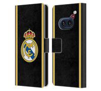 Head Case Designs Licenza Ufficiale Real Madrid CF Ritorno al 99/00 Nero retrò Custodia Portafoglio in Pelle Compatibile con Nothing Phone (2a)
