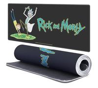Head Case Designs Licenza Ufficiale Rick And Morty Motivo Ordito Grafica 37.4 x 15.75 x 0.16 Inches (900 x 400 mm) - XL Tappetino per Mouse E Scrivania da Ufficio per Giochi Tastiera PC