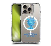 Head Case Designs Licenza Ufficiale Rick And Morty Non Toccare Le Mie Cose Arte Personaggio Custodia Antiurto [Grado Militare] Compatibile con Apple iPhone 16 Pro e Compatibile con MagSafe