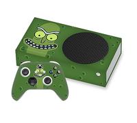 Head Case Designs Licenza Ufficiale Rick And Morty Pickle Rick Grafica Vinile Sticker Gaming Pelle Adesivo Compatibile con Xbox Series S Console and Controller Bundle