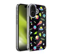 Head Case Designs Licenza Ufficiale Rick And Morty Schema Neon Grafica Season 3 Custodia in Gel [Protezione di Grado Militare] Compatibile con Apple iPhone 17
