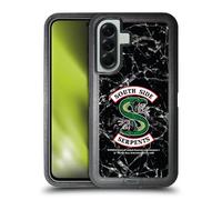 Head Case Designs Licenza Ufficiale Riverdale Black And White Marble Logo South Side Serpents Custodia Antiurto Ultra Blindata Compatibile con Samsung Galaxy A56 5G