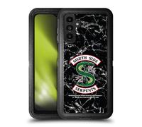 Head Case Designs Licenza Ufficiale Riverdale Black And White Marble Logo South Side Serpents Custodia Antiurto Ultra Blindata Compatibile con Samsung Galaxy A13 5G (2021)