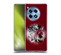 Head Case Designs Licenza Ufficiale Riza Peker Tigre Calda Animale Astratto Custodia Cover in Morbido Gel Compatibile con OnePlus Ace 3 5G