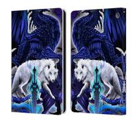 Head Case Designs Licenza Ufficiale Ruth Thompson Lama Alpha & Lupo Fantasia Draghi con Spade Custodia Portafoglio in Pelle Compatibile con Fire HD 8/Fire HD 8 Plus 2020