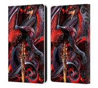 Head Case Designs Licenza Ufficiale Ruth Thompson Lama della Vedova Draghi con Spade Custodia Portafoglio in Pelle Compatibile con Amazon Fire 7 2022