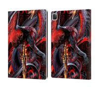 Head Case Designs Licenza Ufficiale Ruth Thompson Lama della Vedova Draghi con Spade Custodia Portafoglio in Pelle Compatibile con Apple iPad PRO 12.9 2020/2021/2022