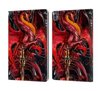 Head Case Designs Licenza Ufficiale Ruth Thompson Lama Dell'Ira Draghi con Spade Custodia Portafoglio in Pelle Compatibile con Apple iPad PRO 13 M4 2024