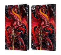 Head Case Designs Licenza Ufficiale Ruth Thompson Lama Dell'Ira Draghi con Spade Custodia Portafoglio in Pelle Compatibile con Apple iPad Air 2 (2014)