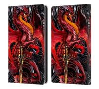 Head Case Designs Licenza Ufficiale Ruth Thompson Lama Dell'Ira Draghi con Spade Custodia Portafoglio in Pelle Compatibile con Amazon Fire 7 2022