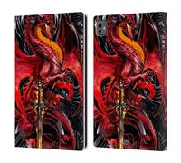 Head Case Designs Licenza Ufficiale Ruth Thompson Lama Dell'Ira Draghi con Spade Custodia Portafoglio in Pelle Compatibile con Apple iPad PRO 11 M4 2024