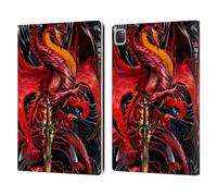 Head Case Designs Licenza Ufficiale Ruth Thompson Lama Dell'Ira Draghi con Spade Custodia Portafoglio in Pelle Compatibile con Apple iPad PRO 12.9 2020/2021/2022