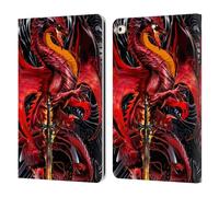 Head Case Designs Licenza Ufficiale Ruth Thompson Lama Dell'Ira Draghi con Spade Custodia Portafoglio in Pelle Compatibile con Apple iPad 9.7 2017 / iPad 9.7 2018