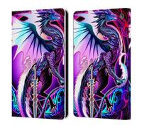 Head Case Designs Licenza Ufficiale Ruth Thompson Lama Ebon Fantasia Draghi con Spade Custodia Portafoglio in Pelle Compatibile con Fire HD 8/Fire HD 8 Plus 2020