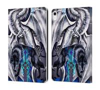Head Case Designs Licenza Ufficiale Ruth Thompson Lama & Lupo Fantasia Draghi con Spade Custodia Portafoglio in Pelle Compatibile con Apple iPad 10.9 2022/2025
