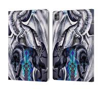 Head Case Designs Licenza Ufficiale Ruth Thompson Lama & Lupo Fantasia Draghi con Spade Custodia Portafoglio in Pelle Compatibile con Apple iPad PRO 13 M4 2024