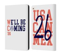 Head Case Designs Licenza Ufficiale Scotland National Football Team Bianco 2026 Stiamo Arrivando Custodia Portafoglio in Pelle Compatibile con Apple iPad Air 2 (2014)