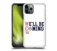 Head Case Designs Licenza Ufficiale Scotland National Football Team Bianco 2026 Stiamo Arrivando Custodia Cover Dura per Parte Posteriore Compatibile con Apple iPhone 11 PRO