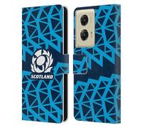 Head Case Designs Licenza Ufficiale Scotland Rugby Allenamento Kit per Stemma 2025/26 Custodia Portafoglio in Pelle Compatibile con Motorola Moto G Stylus 5G (2024)