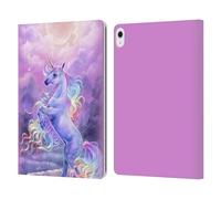 Head Case Designs Licenza Ufficiale Selina Fenech Unicorno Arcobaleno al Chiaro di Luna Arte Custodia Portafoglio in Pelle Compatibile con Apple iPad Air 13 2024/2025