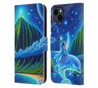 Head Case Designs Licenza Ufficiale Shambhala Light Visionary Art Delfini nei Sogni Grafica Eterea Custodia Portafoglio in Pelle Compatibile con Apple iPhone 15 Plus