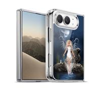Head Case Designs Licenza Ufficiale Simone Gatterwe Angelo Acqua Angeli E Fate Custodia in Gel [Protezione di Grado Militare] Compatibile Con Apple iPhone Duo E Compatibile Con MagSafe