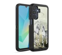 Head Case Designs Licenza Ufficiale Simone Gatterwe Bianco Sulla Spiaggia Cavalli Custodia Antiurto Ultra Blindata compatibile con Samsung Galaxy A16 5G