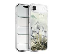 Head Case Designs Licenza Ufficiale Simone Gatterwe Bianco sulla Spiaggia Cavalli Custodia in Gel [Protezione di Grado Militare] Compatibile con Apple iPhone 17 Air E Compatibile con MagSafe