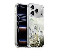 Head Case Designs Licenza Ufficiale Simone Gatterwe Bianco sulla Spiaggia Cavalli Custodia in Gel [Protezione di Grado Militare] Compatibile con Apple iPhone 17 PRO E Compatibile con MagSafe