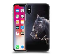 Head Case Designs Licenza Ufficiale Simone Gatterwe Cavallo Frisone Pegasus E Unicorni Custodia Cover Dura per Parte Posteriore Compatibile con Apple iPhone X/iPhone XS