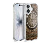 Head Case Designs Licenza Ufficiale Simone Gatterwe Grunge Orologio Steampunk Custodia in Gel [Protezione di Grado Militare] Compatibile Con Apple iPhone 17 E Compatibile Con MagSafe