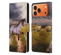 Head Case Designs Licenza Ufficiale Simone Gatterwe Il Piccolo Puledro Cavalli Custodia Portafoglio in Pelle Compatibile con Apple iPhone 17 PRO Max