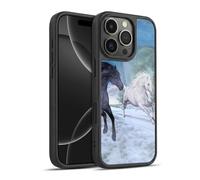 Head Case Designs Licenza Ufficiale Simone Gatterwe libertà nella Neve Cavalli Cover in Gel Rinforzata [Protezione di Grado Militare] Compatibile con Apple iPhone 16 PRO