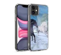 Head Case Designs Licenza Ufficiale Simone Gatterwe Libertà Nella Neve Cavalli Custodia in Gel [Protezione di Grado Militare] Compatibile Con Apple iPhone 11 E Compatibile Con MagSafe