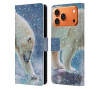 Head Case Designs Licenza Ufficiale Simone Gatterwe Neve Serie Natura Custodia Portafoglio in Pelle Compatibile con Apple iPhone 17 PRO Max