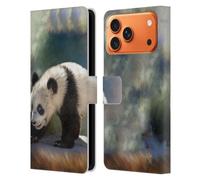 Head Case Designs Licenza Ufficiale Simone Gatterwe Orso Panda Ritratti Naturali Custodia Portafoglio in Pelle Compatibile con Apple iPhone 17 Pro Max