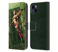 Head Case Designs Licenza Ufficiale Simone Gatterwe Strada Verso Il Paese delle Fate Angeli E Fate Custodia Portafoglio in Pelle Compatibile con Apple iPhone 15 Plus
