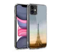 Head Case Designs Licenza Ufficiale Simone Gatterwe Tour Eiffel Terre E Posti Custodia in Gel [Protezione di Grado Militare] Compatibile Con Apple iPhone 11 E Compatibile Con MagSafe