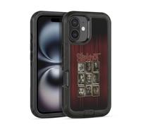 Head Case Designs Licenza Ufficiale Slipknot Maschere Arte Chiave Custodia Antiurto Ultra Blindata compatibile con Apple iPhone 16